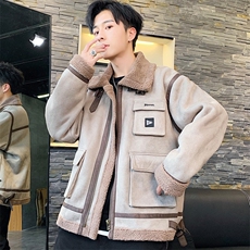 【】A003-HJ5052-P130秋冬新款皮毛一体机械棉衣外套家乐2，男装夹克，电商A003