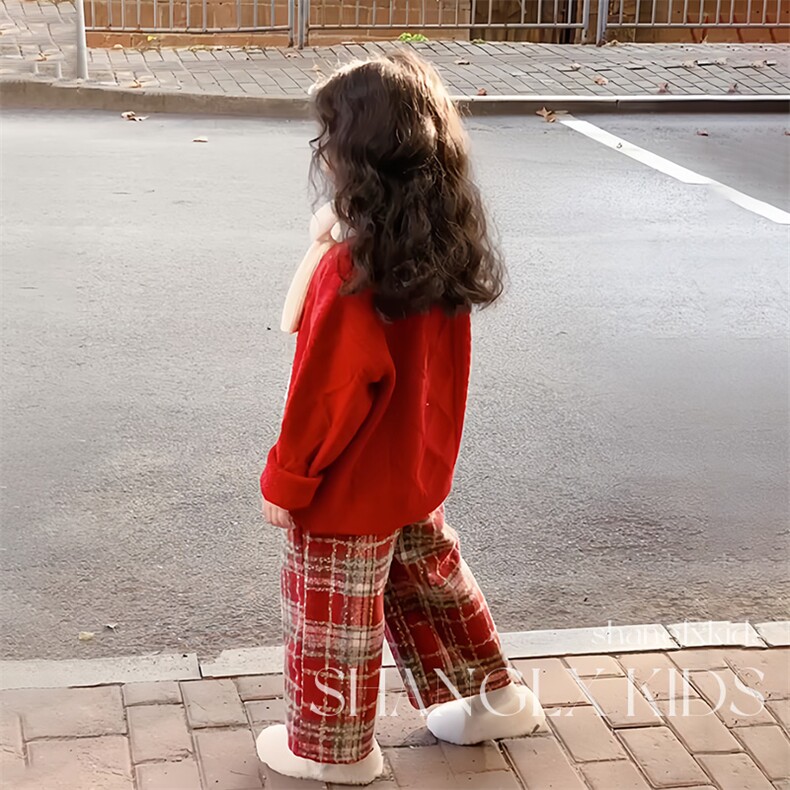 1506-1/MY47151/P49冬装宝宝圣诞主题红色毛衣女孩儿童新年衣服,男装针织衫/毛衣,星座1506-1