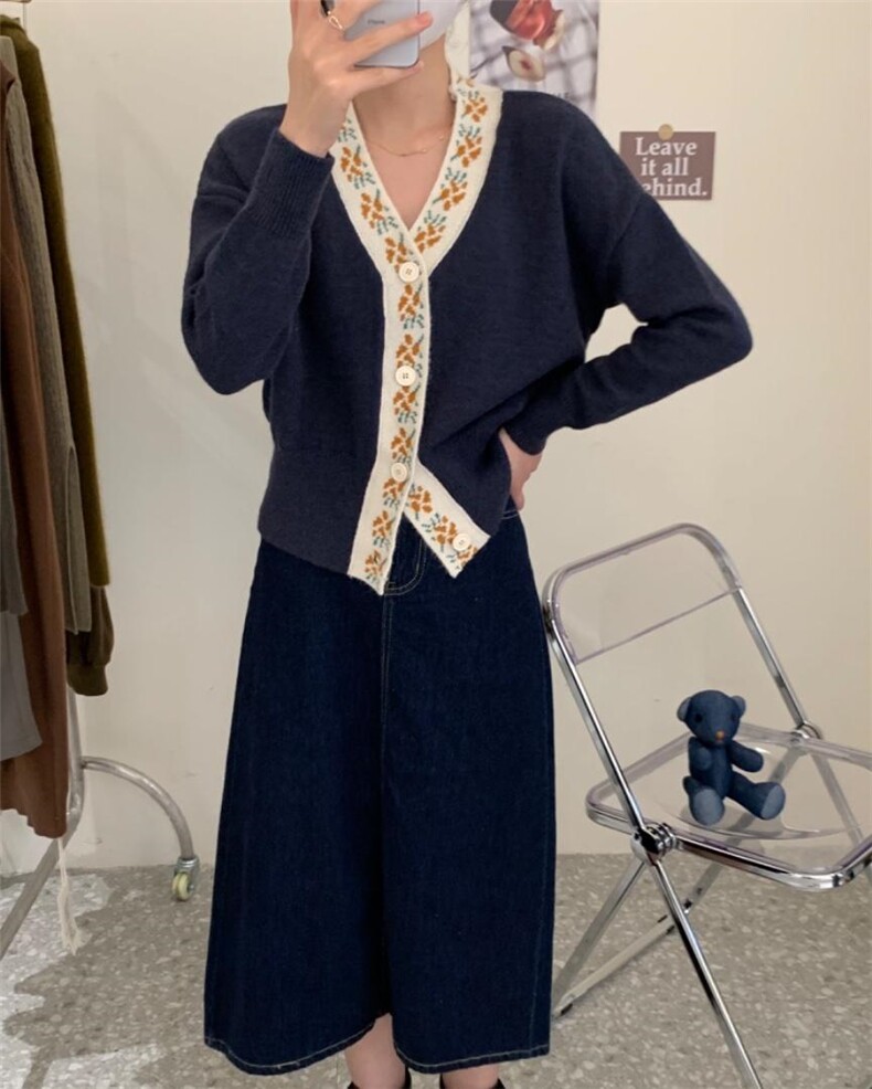 958复古拼色开衫，其它，Lucky Lee