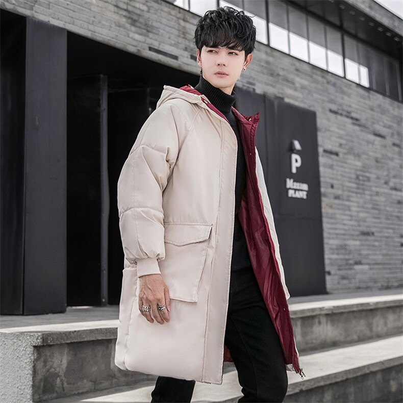 冬季中长款棉衣男加厚连帽大口袋休闲棉服潮棉袄A266-WMY2112-P85,男装棉衣,电商A266