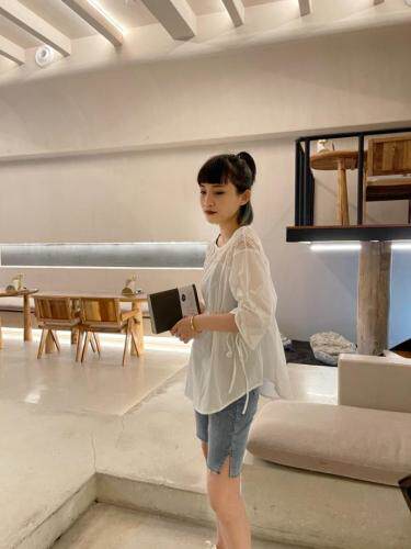 蕾丝拼接小衫，女装，Da.金