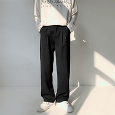 港风高品质大码直筒长裤休闲裤拖地裤小西裤A014-DY2108-P50，男装西裤，电商A014