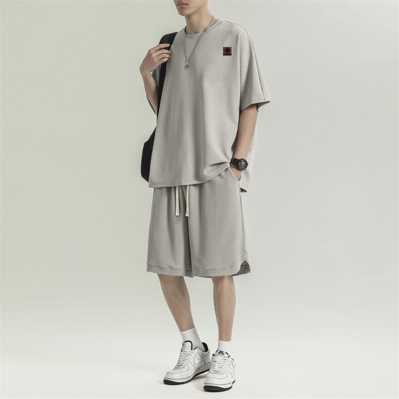 短袖t恤男士夏季薄款速干潮牌运动套装篮球衣服TZ15-特批-68,男装休闲套装,星座718