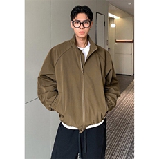 高品质春装新款老钱风美式高街解构立领棒球服飞行夹克休闲外套潮，男装夹克，电商A486-1
