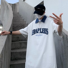 POLO衫夏季潮刺绣流行2023五分袖ins男百搭时尚潮流新款WB075-P34，男装T恤，星座412