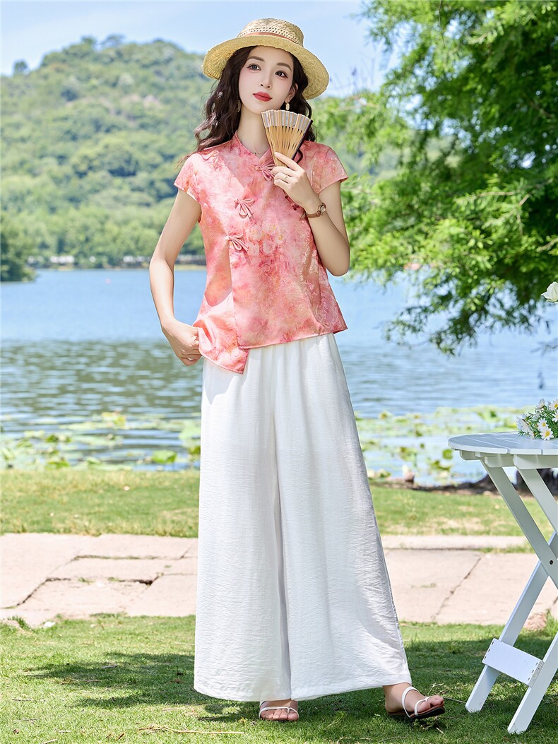 2026年夏季新中式碎花套装,女装套装/套裙,贵人树