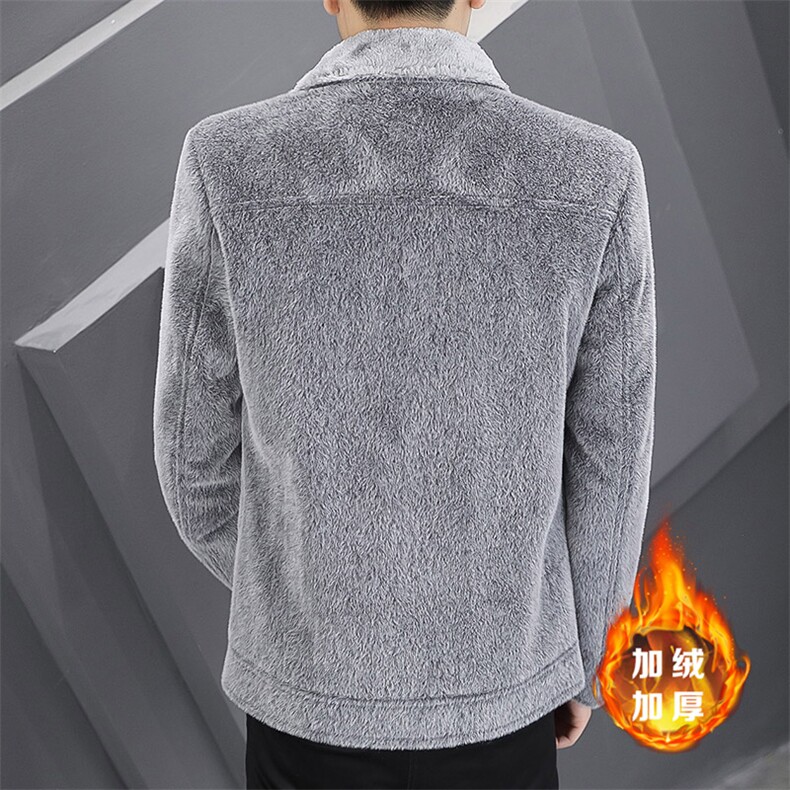 M901-P130秋冬款宽松金貂绒呢子风衣男装加厚短款毛呢刺绣外套,男装风衣,星座507A（原星座306B-2）