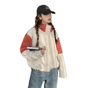 2026春季短款风衣棒球服工装外套#2C133-908-P155-K218图片