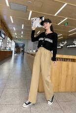 男友裤直筒裤M一XxL：日系风流行，其它，简 影