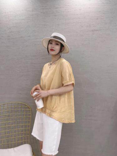 丝麻小衫，女装，依伊贝诺