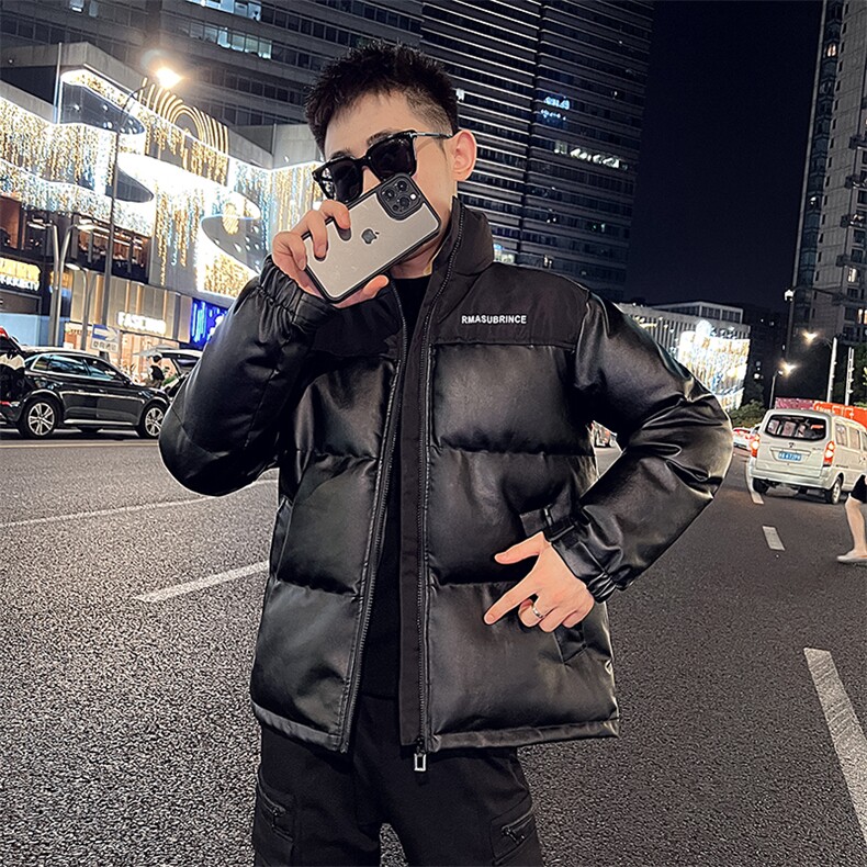 社会小伙冬季皮棉衣男加厚男士棉服潮流棉袄青年A266-P01-P80,男装棉衣,电商A266