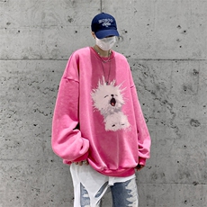 美式潮牌重磅水洗做旧连帽卫衣力推大码男XZ517A-2-Y7752-P58，男装卫衣，星座517A-2