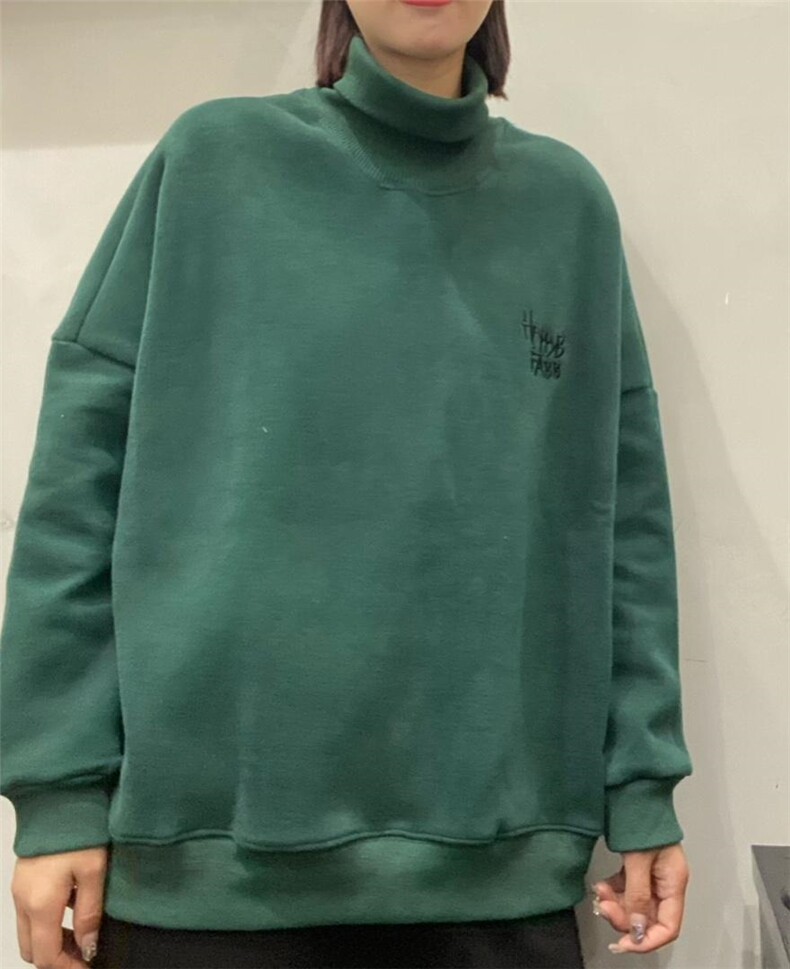 新款预告高领复合卫衣婴儿绒，女装卫衣/绒衫，月光水岸