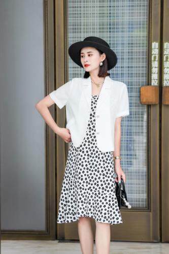 泡泡纱两件套，女装，雪飞诗