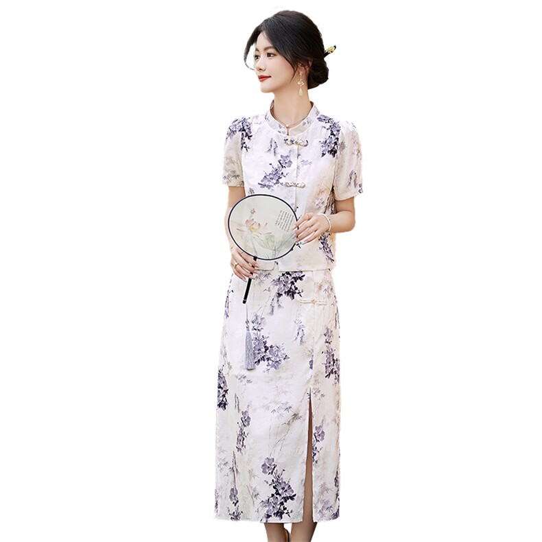 超火网红爆款独特设计感女装时尚套装新中式盘扣套裙夏季新款时尚,女装套装/套裙,罗得堡