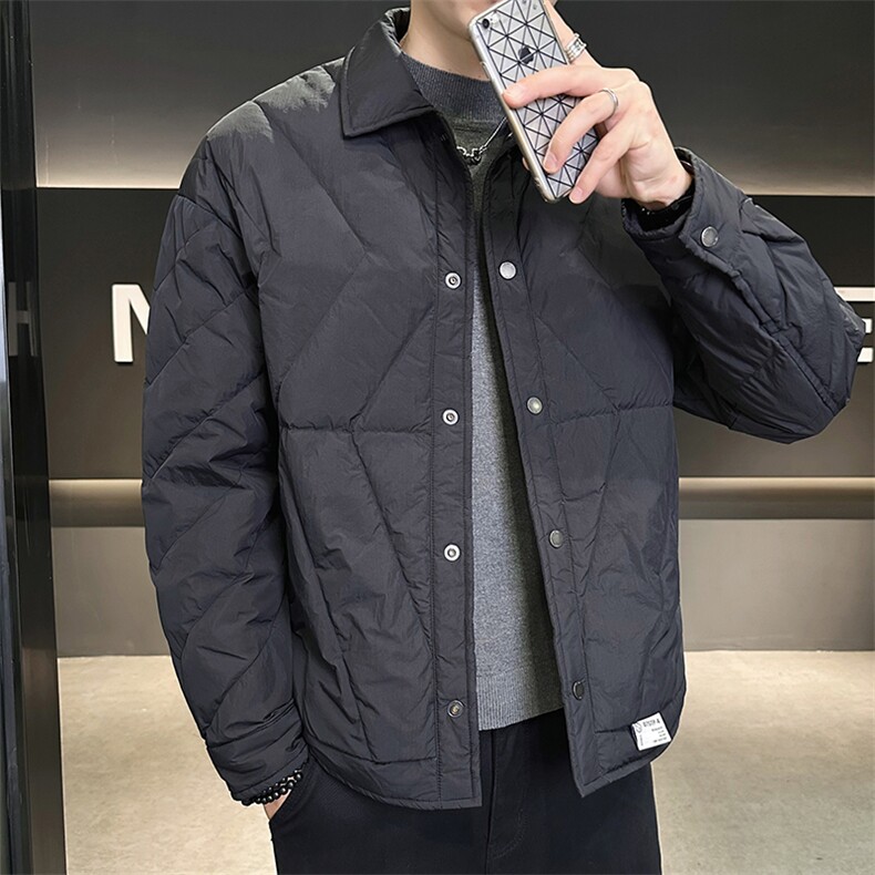 标90白鸭绒店主风轻熟高级感时尚休闲羽绒服外套男YR23801-P195,男装羽绒服,电商A413
