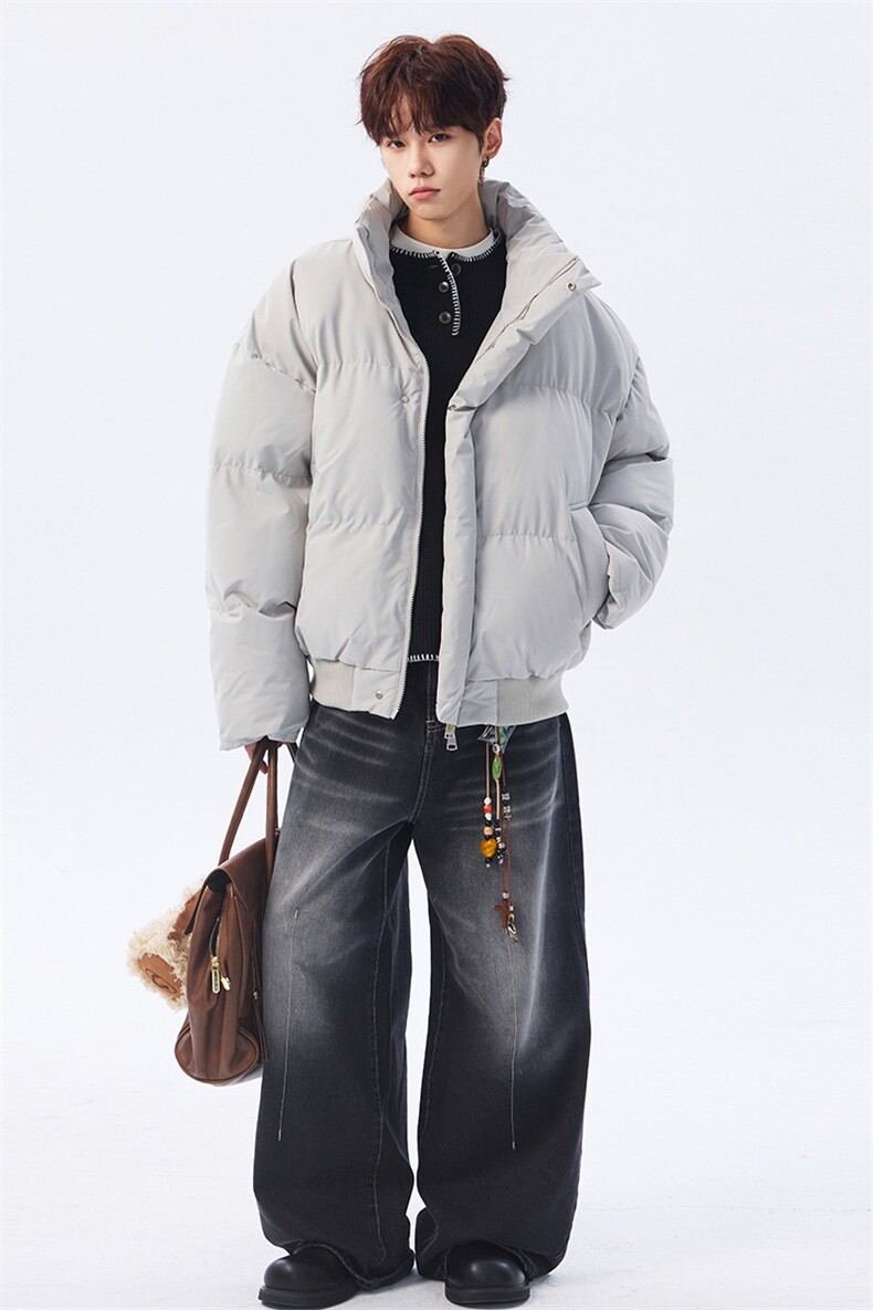 支持二开冬装加棉加厚立领棉服男女棉衣外套光板面包服M816-P70,男装棉衣,电商A441