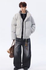 支持二开冬装加棉加厚立领棉服男女棉衣外套光板面包服M816-P70，男装棉衣，电商A441