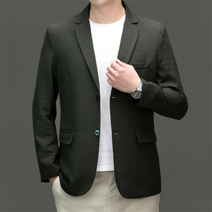 SJ2315男式2024年秋季新款长袖西服休闲商务便服西装单西图片