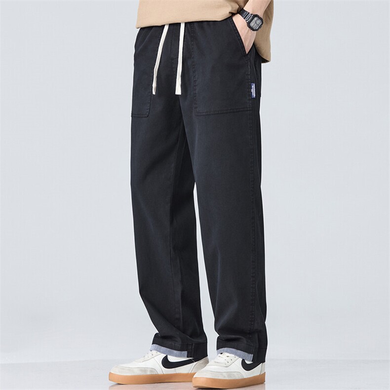 现货BK9061-p45男士商务微阔腿裤时尚潮流男装长裤夏季薄款莱赛尔,男装休闲裤,星座224-3