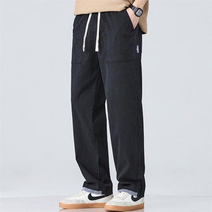 现货BK9061-p45男士商务微阔腿裤时尚潮流男装长裤夏季薄款莱赛尔图片