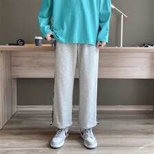 KZ5108-P45秋装新款情侣腰果花卫裤阔腿休闲运动抽绳束脚长裤控58，男装休闲裤，电商A009A（原A058A）