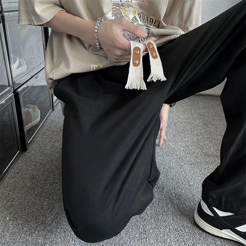 春夏运动休闲裤男直筒垂感ins潮牌港风G16P32,男装休闲裤,星座1116-2