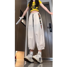 2025夏装新中式棉麻尼泊尔沙滩裤盘扣碎花薄款七分裤K383-P55，男装牛仔裤，电商A057