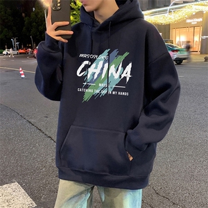 CM139连帽卫衣重磅纯棉大码外套图片