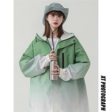 1中性山系防水渐变大码M-5XL夹克女100%聚酯纤维JK77088P85控128，女装短外套，星座226-2
