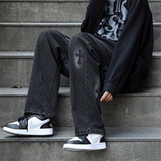 牛仔裤男宽松直筒裤K1827P48，男装牛仔裤，星座1116-2
