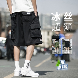 夏季新品五分裤男生短裤宽松休闲运动百搭工装裤子 DK21218 P-30图片