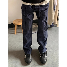 美式伞兵裤男秋季高街痞帅直筒弯刀裤cleanfit复古宽松显瘦休闲裤，男装休闲裤，星座1007（原301D）