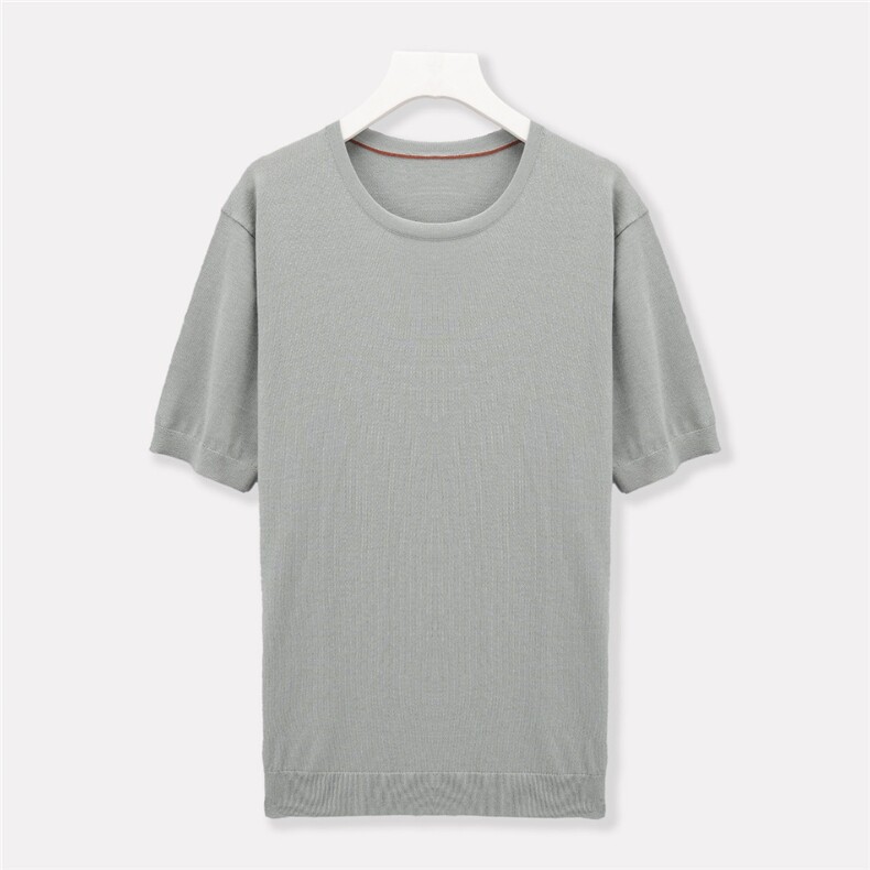 2025年秋季不连帽圆领所有人群短袖修身型日常男圆领半袖时尚百搭，男装T恤，绒崒