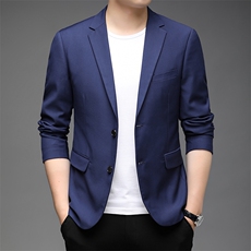 2023秋季新款男装商务休闲西服中年长袖薄款外套时尚潮流百搭上衣，男装西服，电商B212（原钱塘6029）