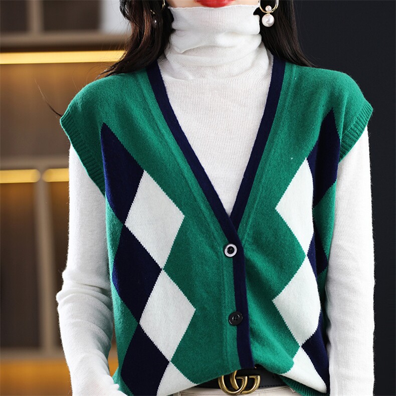 2025年秋季通勤常规舒适时尚百搭通勤休闲马甲，女装马甲，锦驼羊绒