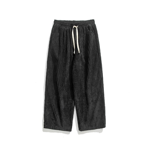 秋冬 大码日系复古休闲裤直筒裤灯芯绒港风阔腿裤风 K226/P65图片