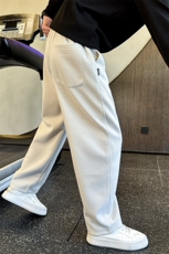 美式弯刀休闲男款秋冬季阔腿卫裤加绒加厚裤子8699-P78控128，男装休闲裤，电商C208