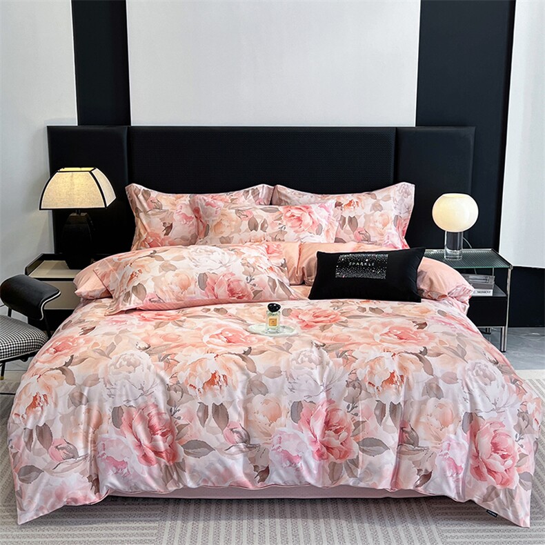 新款棉磨毛数码印花四件套，床品套件，一起卖家纺