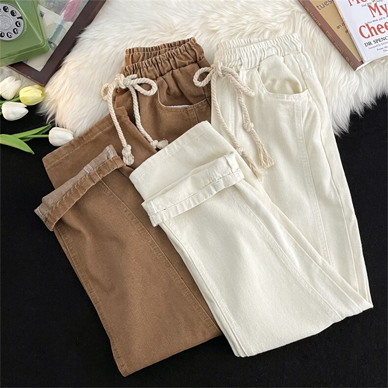 欧美高街vibe裤子抽绳牛仔裤男潮流oversize美式直筒裤60344-p45,男装牛仔裤,星座1008-2