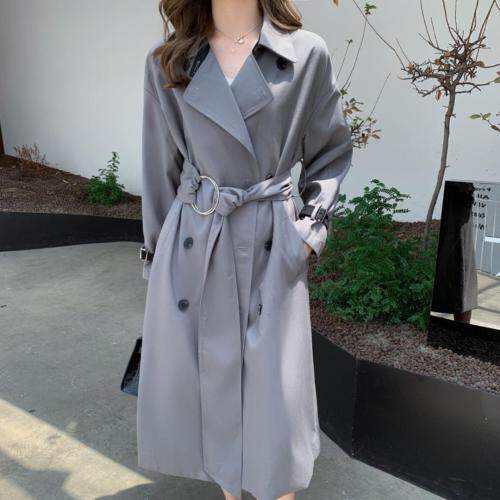 【东方名裳】风衣2021秋装新款高端大气赫本风外套，女装风衣，东方名裳