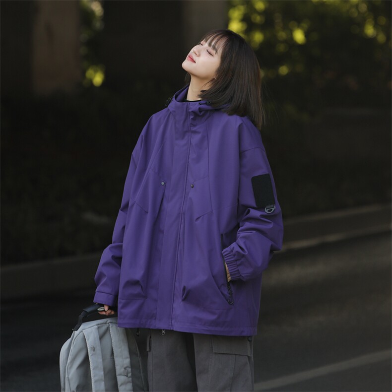春季新款现货三防户外夹克男连帽冲锋衣外套DSA157B-JK111-特P75,男装夹克,电商A157B
