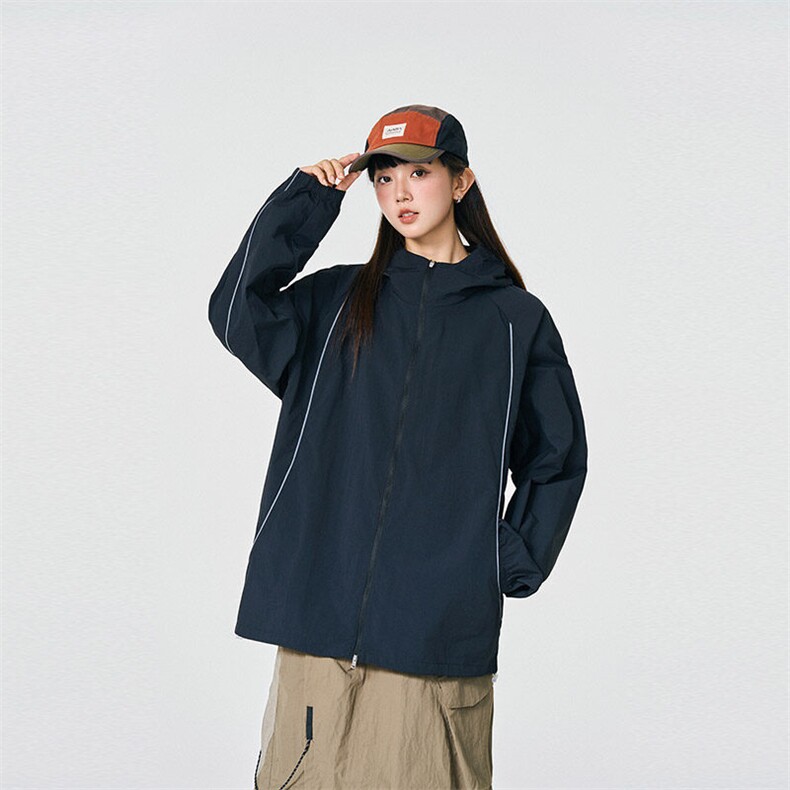 UPF50+有报告 凉感轻薄透气宽松大码潮流防晒服 DQC657-P48图片