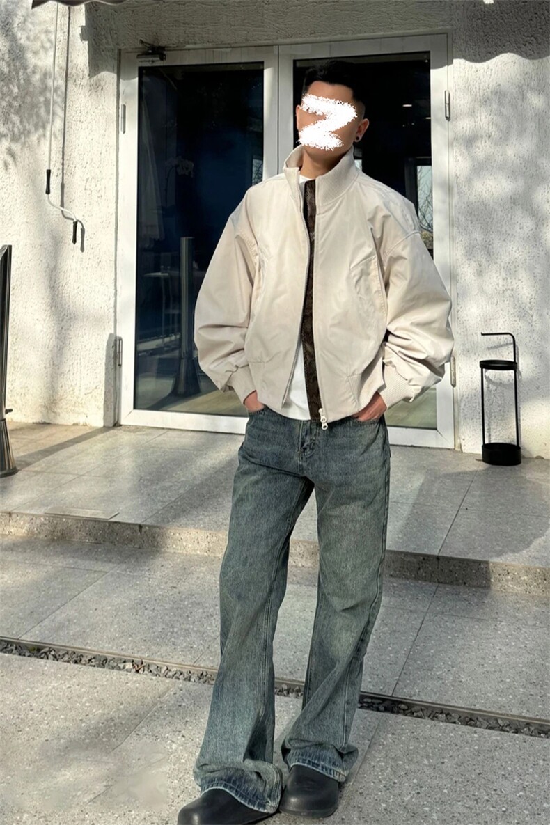 网图慎用cleanfit蛇年限定美式飞行员夹克外套J5217-特P45控88,男装夹克,电商A001
