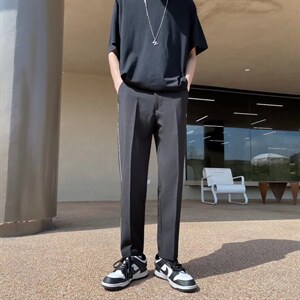 男春季休闲时尚潮流西裤K0103P34图片