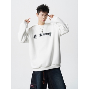 HW2530-特P45控78面布54.2棉45.8聚酯polo领情侣卫衣宽松外套男图片