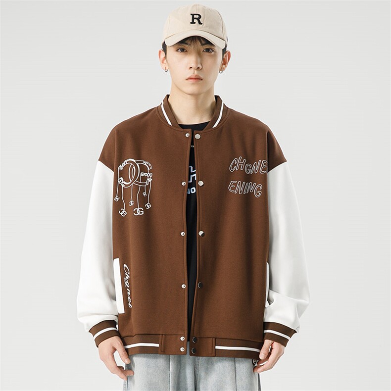 【新品】8851-P58 2026年春季新款开衫连帽卫衣男休闲宽松百搭图片