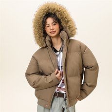 潮流宽松连帽棉服高街潮牌休闲棉衣A161-9986，男装棉衣，电商A161