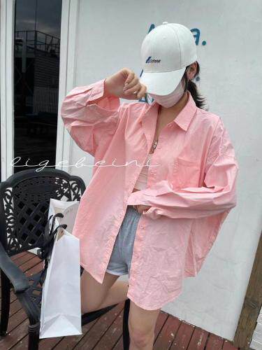 秋季纯色衬衣，其它，郦歌贝妮
