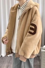 冬装青少年加绒加厚保暖棉衣纯色羊羔绒外套男女913-P105控价138，男装棉衣，电商A441-1